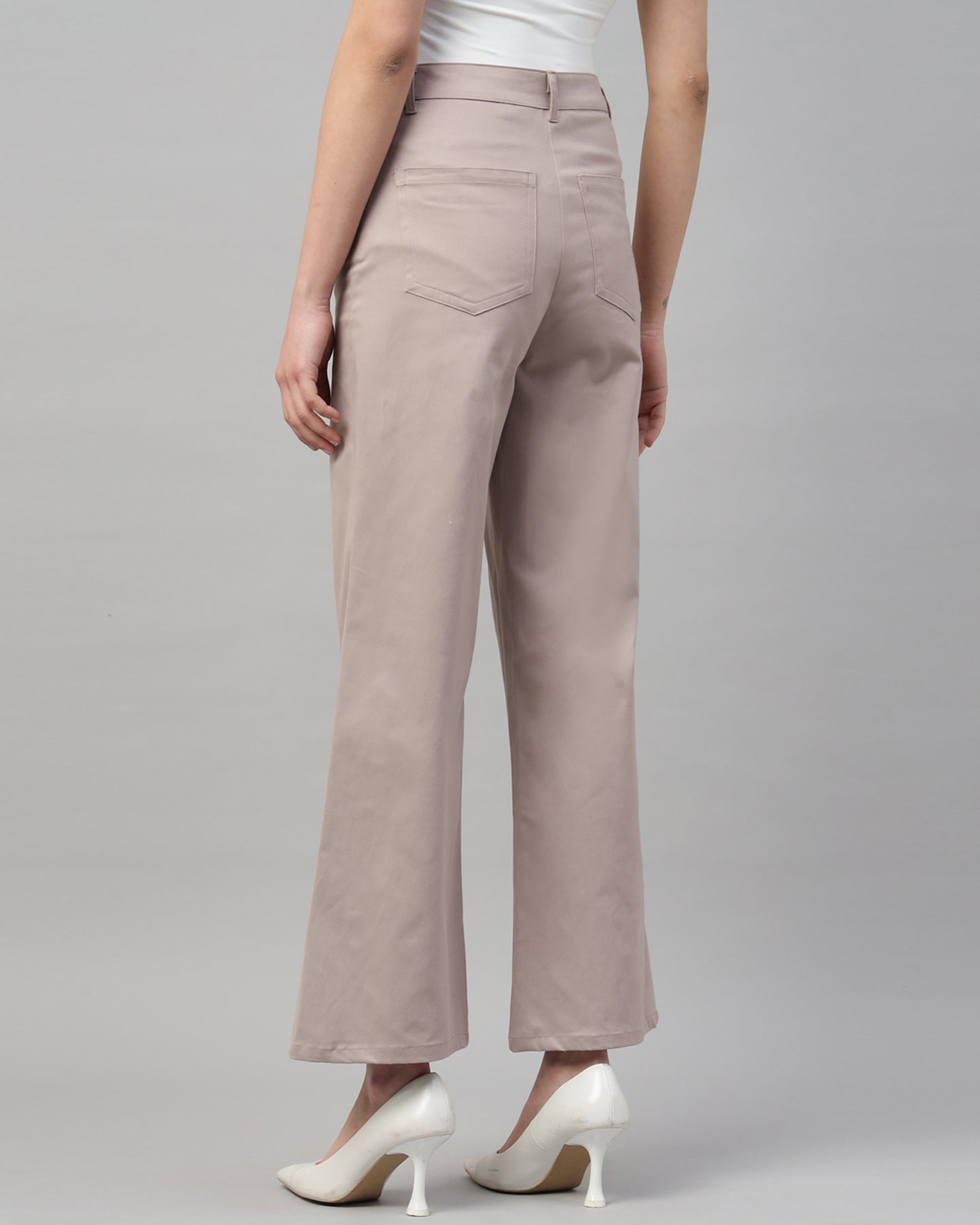 Women’s Peach Straight Fit Pants - 2957
