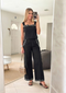 Sands Of India Women’s Black Poplin Embroidered Co-ord Set  – Two-Piece Outfit -2944