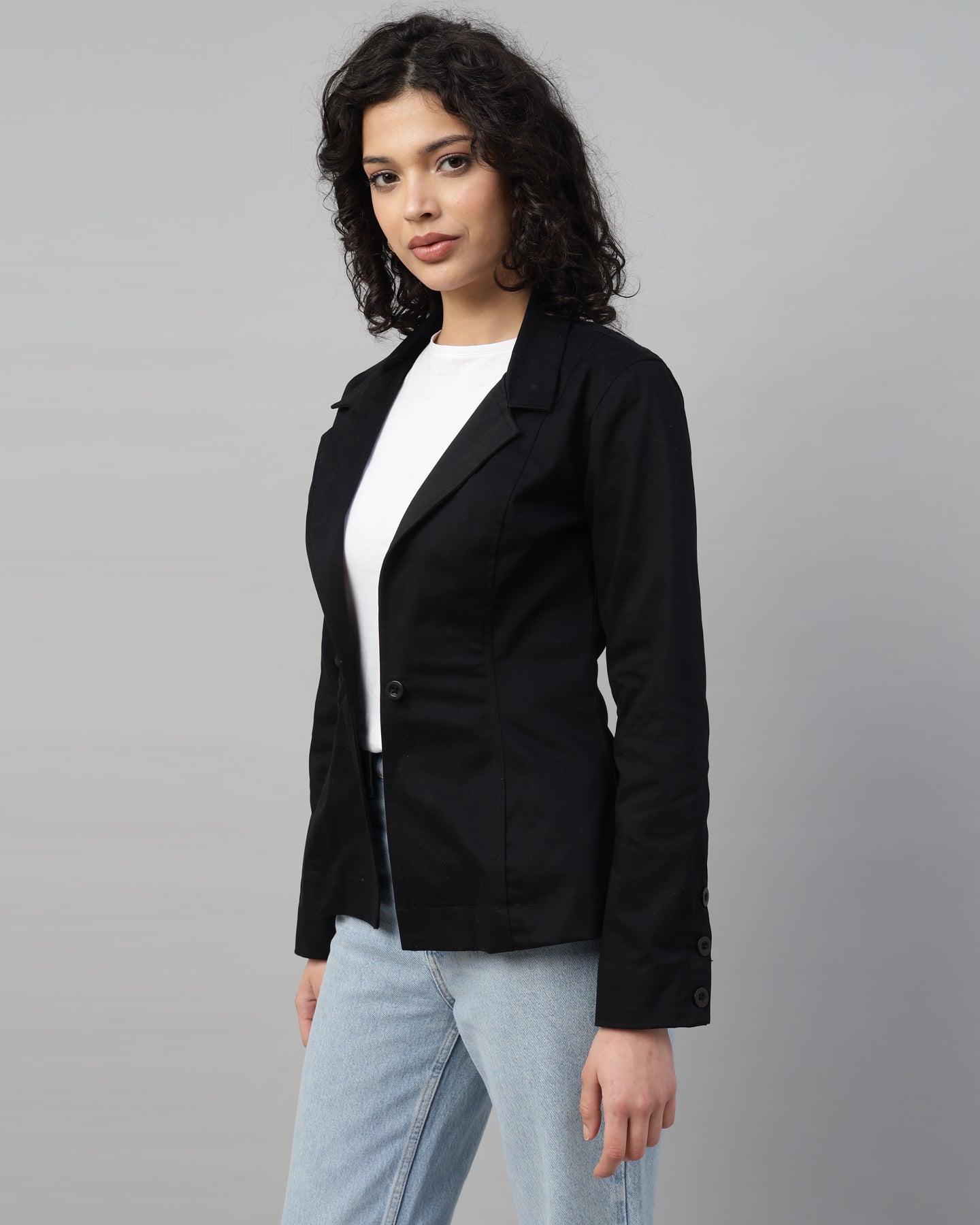 BLACK BLAZER JACKET-2952