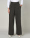 Women's Dark Green Pleated Wide-Leg korean Pants - 3100