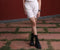 White solid shorts-2921